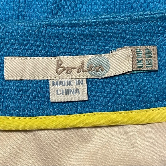 BODEN NWOT Full Stripy Skirt in White Blue - Picture 5 of 7